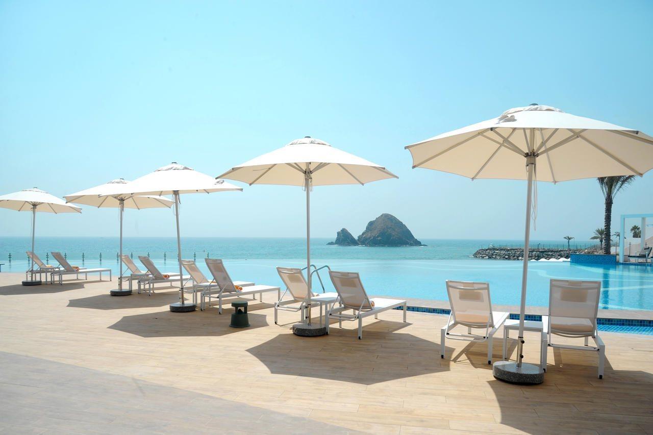 Royal M Al Aqah Beach Resort By Gewan Exterior photo The View