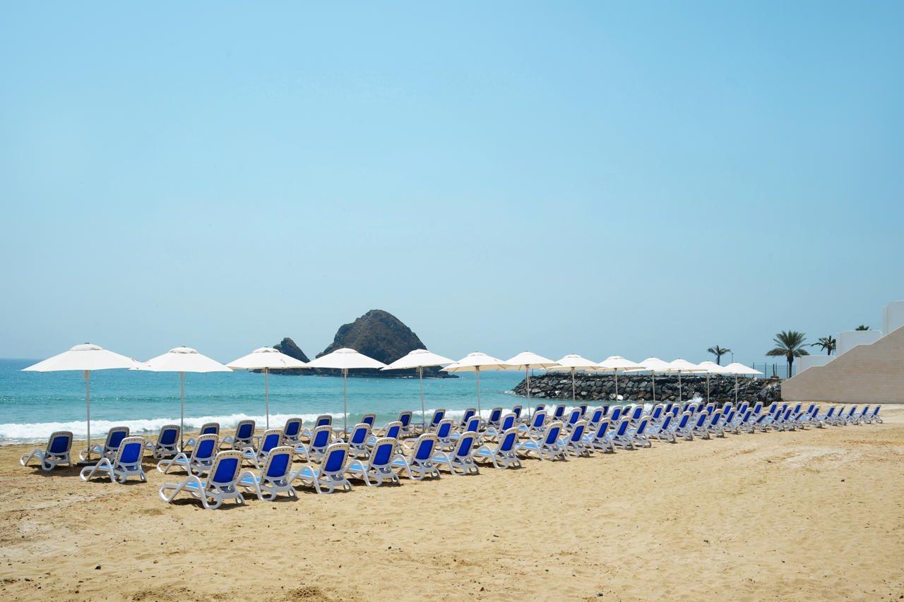 Royal M Al Aqah Beach Resort By Gewan Exterior photo The beach at the Grand Hotel